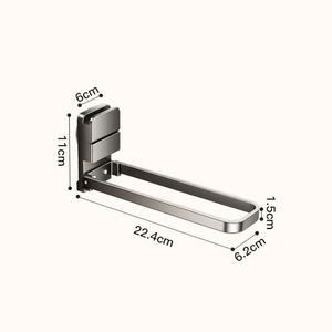 Petit porte-serviettes mural pliable à ventouse pour salle de bain et cuisine, support pour serviettes et essuie-mains - Product Image 6