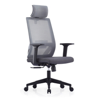 Chaise de bureau en maille pivotante, accoudoir fixe à dossier haut, chaise d'ordinateur, chaise de réunion d'école, bon marché, haute qualité
