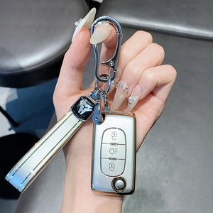 Étui de <span class=keywords><strong>clé</strong></span> de voiture en TPU Quicksand pour <span class=keywords><strong>Peugeot</strong></span> 207 307 308 2006+ Accessoires de voiture Porte-clés Housse de <span class=keywords><strong>clé</strong></span> à distance 2 boutons - Product Image 4