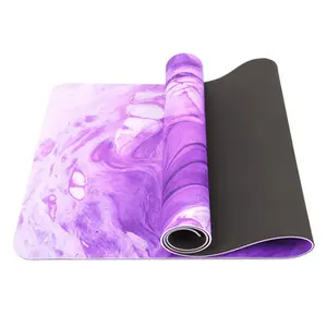 Eco Friendly Anti Slip High Quality Pilates New Design Elastic Memory Tpe Logo Printing Yoga Custom Gymnastics Mat