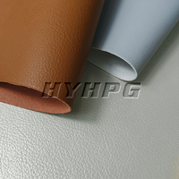 Cuir PU à grain litchi petit et lisse avec support non-tissé, épaisseur 1,3 mm, pour chaussures, sacs et ameublement