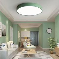 30W 40W 50W 60W 80W Plafonnier LED rond 50cm diamètre 5cm d'épaisseur style macaron moderne encastré pour salon chambre à coucher