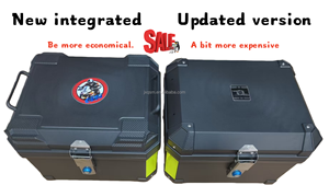 Maleta Superior para Motocicleta de 45L, Impermeable, de ABS y PP, con Capacidad para <span class=keywords><strong>2</strong></span> <span class=keywords><strong>Cascos</strong></span>, Caja de Equipaje de Liberación Rápida con Respaldo - Product Image 6