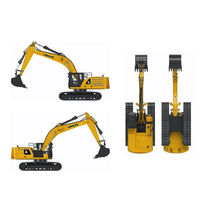 Excavatrice RC hydraulique Kabolite K336 1/16 en alliage, modèle de construction télécommandé pour hobby