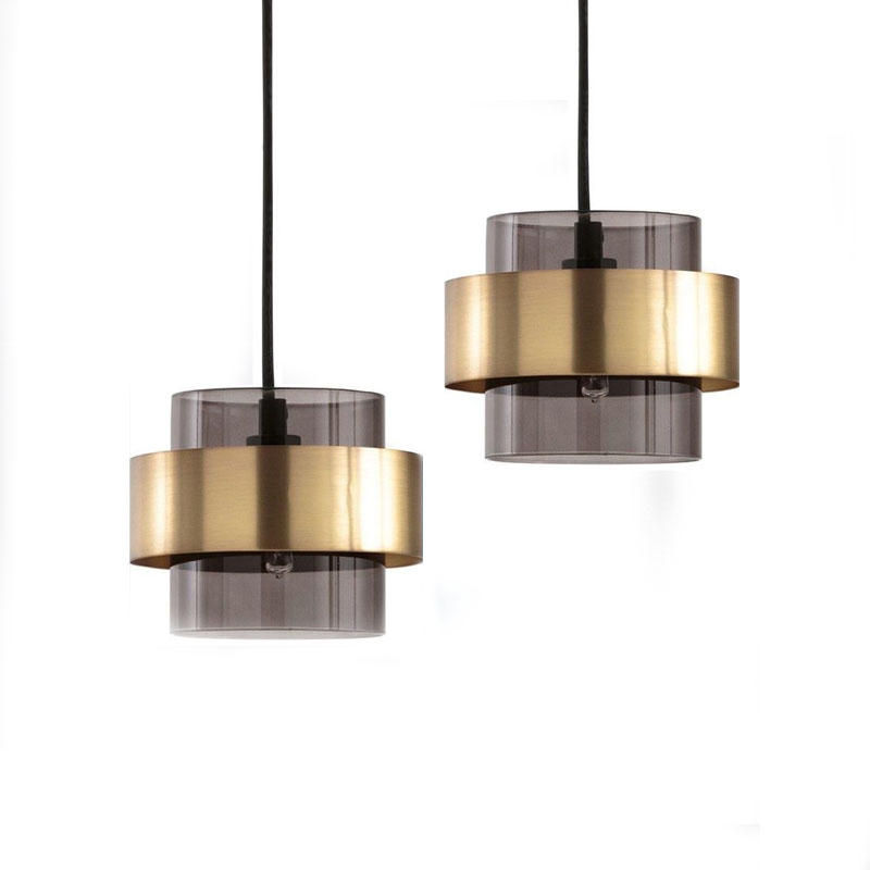 Pendant Nordic Lights Smoke Grey Glass LED Pendant Light Indoor Hanging Glass Kitchen Island Restaurant
