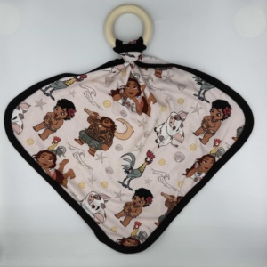 Nemo <span class=keywords><strong>Fish</strong></span> Prêt à expédier, doudous pour bébé en bambou à motifs variés avec anneau en bois, jouets personnalisés pour tout-petits, mignons et doux - Product Image 2