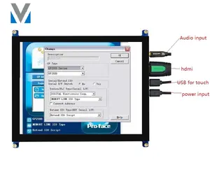 แผงจอแสดงผล 8 นิ้วพร้อมแผงสัมผัสแบบ Capacitive ขนาด 1028 * 768 แผงวิดีโอ hdm xxx