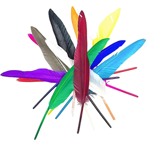 Plumas de Ganso de Múltiples Colores para Decoración de Mesa de Boda, Camino de Flores, Arcos, Escenarios, Decoración de Pared para Bodas - Product Image 1