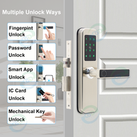 TTLock App Empreinte Digitale Antivol Appartement Chambre Serrure De Sécurité En Acier Inoxydable 304 Cerradura Inteligente Numérique WiFi Smart Lock