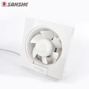 Hot Sale White ABS Plastic Material Louvers Exhaust Fan For Exhaust Ventilation