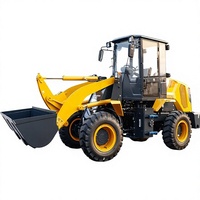 Chargeuse sur pneus diesel jaune 818H de 1,8 tonne avec godet de 1 m³ et composants essentiels haute performance certifiés CE