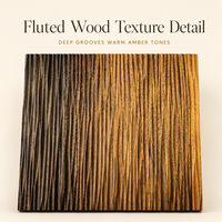 Panneau mural en bois rainuré, bois massif sculpté, rainures verticales, texture ondulée, revêtement en bois naturel pour restaurant, spa, mur TV