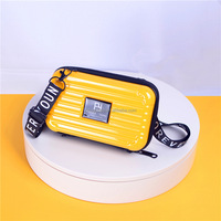 Tas Kosmetik Wanita Mini Hard-Shell PC Grosir Siap Kirim, Tas Makeup Portabel 7-Inci, Kotak Kecantikan Travel