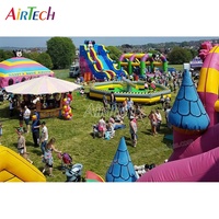 Plus grande zone gonflable, parc d'attractions gonflable, aire de jeux extérieure, monde amusant gonflable