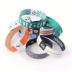 Pulsera Deportiva Elástica de Tela de Poliéster Tejida Personalizada y Económica - Product Image 5