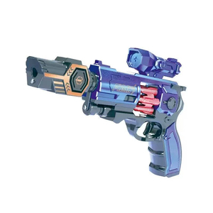 Pistola Giocattolo Elettrica con Funzione Spray, Revolver per Bambini con Effetti Luminosi <span class=keywords><strong>e</strong></span> Sonori, Gioco di Simulazione di Tiro, Regalo di Compleanno per Ragazzi - Product Image 3