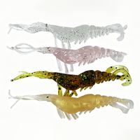 Leurre souple imprimé Bellance pour la pêche, 70mm 1.8g, enroulé, pour crevettes, OEM/ODM