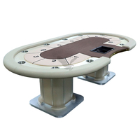 YH Chine Poker Table Luxueux Mesa De Poker Professionnel Casino Table Texas Hold Em Poker Table