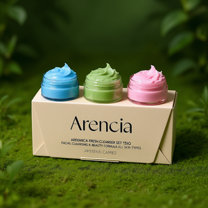ชุดทำความสะอาดผิวหน้า Arencia Fresh Cleanser 15 กรัม ทรีโอ สูตรทำความสะอาดผิวหน้าแบบเกาหลี เหมาะสำหรับทุกสภาพผิว - Product Image 3