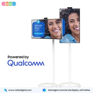Pantalla Táctil Capacitiva Inteligente Portátil de 10 Puntos, Pantalla de TV con Batería de 27 Pulgadas, Giratoria, Android 11/13, Señalización Digital, Elevador Móvil - Product Image 6