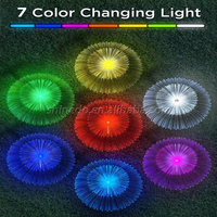Lampe solaire de jardin double tête en forme de méduse, éclairage unique à double couche pour une zone éclairée plus large, idéale pour l'éclairage décoratif de jardin