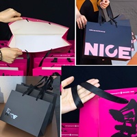 Individuell Gestaltbare Luxus-Einkaufstaschen aus Weißem Karton mit Seilgriff, Recycelbar, Umweltfreundlich, in Eigener Größe und mit Eigenem Logo