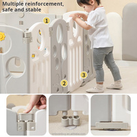 Parc de jeu pour bébé de luxe, multi-combinaison, parc de jeu pour tout-petits, pliable, intérieur, clôture de sécurité en plastique, pour enfants