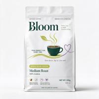 Pochette personnalisée en plastique refermable pour le stockage et la présentation de café moulu – Approvisionnement direct usine