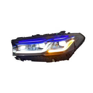 Conjunto <span class=keywords><strong>de</strong></span> Faros LED para Auto G30 G38, Luces LED Láser <span class=keywords><strong>de</strong></span> Doble Color RGB DRL para BMW Serie 5 G30 G38 2021 2022 <span class=keywords><strong>2023</strong></span> - Product Image 4