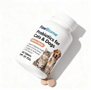 Suppléments pour animaux de compagnie OEM : Soutien immunitaire végétalien pour chiens et chats, probiotiques, huile de poisson, friandises à mâcher riches en protéines, biologiques, pour la santé de la peau et du pelage - Product Image 1