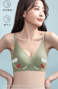 <span class=keywords><strong>Sujetador</strong></span> Push-Up <span class=keywords><strong>Invisible</strong></span> Transpirable Sin Costuras para Mujer, <span class=keywords><strong>Talla</strong></span> <span class=keywords><strong>Grande</strong></span>, con Tiras de Gel, Minimizador, Cómodo - Product Image 5