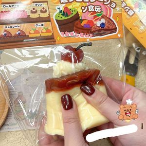 ของเล่นบีบลดความเครียด ซิลิโคน TPR นิ่ม รูปพุดดิ้ง เค้ก เยลลี่ สำหรับเด็ก ขายส่งจากโรงงาน - Product Image 3