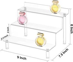 Modern 4 Raflı Çıkarılabilir Çevre Dostu Akrilik Parfüm Düzenleyici Tezgah Üstü Sergi Standı Özelleştirilebilir Renkler Kolay Kurulum - Product Image 6
