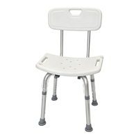 Chaise de douche avec trous de drainage, hauteur de siège réglable, dossier antidérapant, tabouret de bain pour personnes âgées et handicapées, utilisation en salle de bain