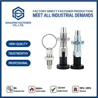 Goupille de positionnement à ressort en acier inoxydable M6-M16, finition brillante, rétractable, pour machine-outil CNC