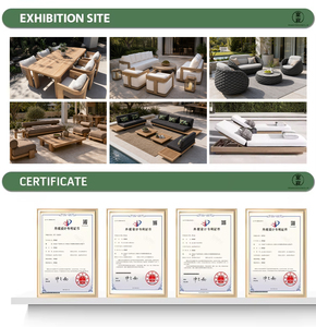 Juego de Sofás Modulares de Aluminio para Exteriores, Diseño Moderno y Lujoso, Resistente a la Intemperie, para Patio, Jardín, <span class=keywords><strong>Hotel</strong></span>, Villa o Resort - Product Image 6