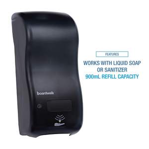 Dispensador de Jabón de Llenado a Granel Boardwalk SH900SBBW de 5.5 Pulgadas X 4 pulgadas X 12 pulgadas 900 mL Negro - Product Image 3