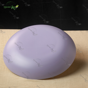 Assiette ronde en bambou biodégradable-Vaisselle écologique faite à la main pour une présentation durable des repas et des aliments - Product Image 2