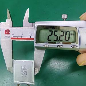 מפעל 112530 45mah 3.7 וולט אולטרה דק סוללה lipo - Product Image 4