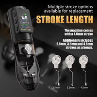 Ambition Vibe Max 1800mAh 2.5-3.5-4.0-4.5mm slaglengte Direct Drive Professionele Draadloze Tattoo Pen Machine met 36mm/32mm grip