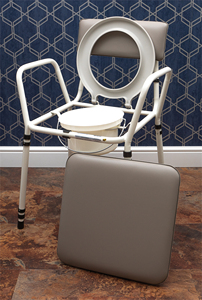 Silla de Inodoro Móvil Ajustable en Altura a Bajo Precio, Silla de Ducha y Inodoro Resistente para Junto a la Cama - Product Image 3