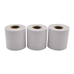 White Paper Label 50.8mm*19.8m Sticker Price Tag No Liner Without Release Paper Supermarket Electronic Scale Sticker