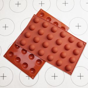 Moule à gâteau en silicone de qualité alimentaire, antiadhésif, écologique, demi-sphères, 24 cavités - Product Image 2