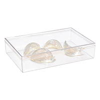Boîte à tiramisu grande en plastique transparent de qualité alimentaire avec couvercle, idéale pour le stockage de gâteaux et comme boîte cadeau