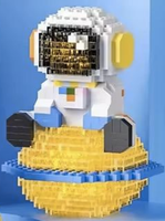 Moon Spaceman DIY Jouet Éducatif Mini Briques Astronaute Action Figure Blocs de Construction Ensemble Plastique 40 Pièces