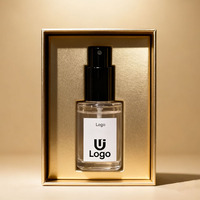 Flacon de parfum miniature en verre cylindrique rond de 20 ml et 30 ml avec vaporisateur à pompe, logo personnalisé, emballage personnalisable