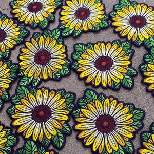 刺繍入りデイジーパッチ,カラフルなフラワーパッチ,縫製/アイロン衣類用,帽子,バックパック - Product Image 3