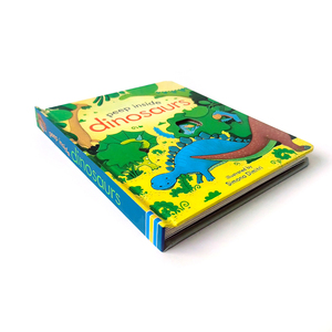 Livre à couverture rigide polychrome personnalisable pour enfants, soulever le rabat, livre pour enfants, image personnalisée de dinosaure en papier durable - Product Image 1