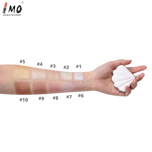 Poudre illuminatrice en compact Orbis en stock, palette de contouring éclaircissante pour le visage, paillettes nacrées, ombre nasale diamantée gingembre, sans logo - Product Image 3