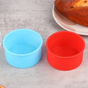 พิมพ์เค้กซิลิโคนทรงกลมขนาด 4 นิ้ว - พิมพ์ซิลิโคนสำหรับอบ<span class=keywords><strong>เค้ก</strong></span> ถอดออกง่าย สำหรับ<span class=keywords><strong>เค้ก</strong></span>ชั้น <span class=keywords><strong>เค้ก</strong></span>ชีส <span class=keywords><strong>เค้ก</strong></span><span class=keywords><strong>เรนโบว์</strong></span> และเค้กชิฟฟอน - Product Image 6